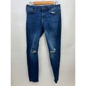 GAP Jeans Leggings Denim Casual Distressed Ripped Womens Size 28 Regular‎
